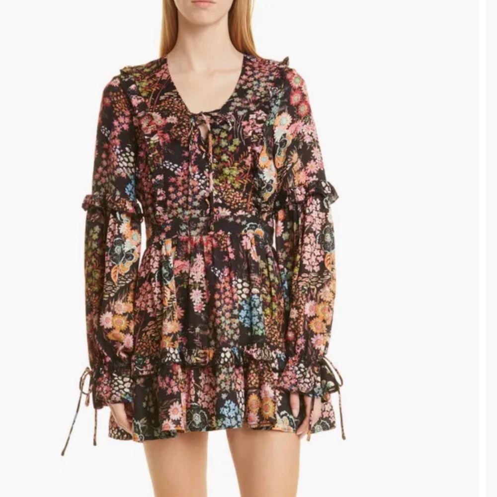 Ted Baker London Hendria Floral Long Sleeve Dress